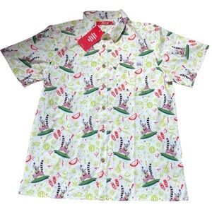 NWT Men’s Shinesty Fruit Smash Button Down Shirt Size XL